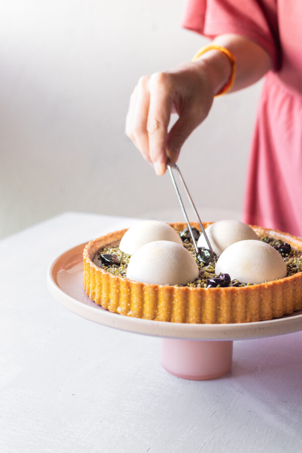 Crostata Con Frolla Al Pistacchio Cioccolato E Nocciola Fiordipistacchio